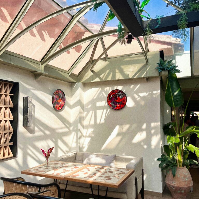 Cozy Sunlit Conservatory with Skylight Decor